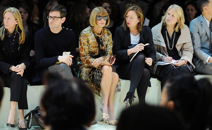 Anna Wintour at a fashion week