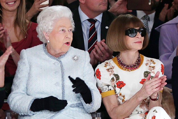 Anna Wintour and Queen Elizabeth II