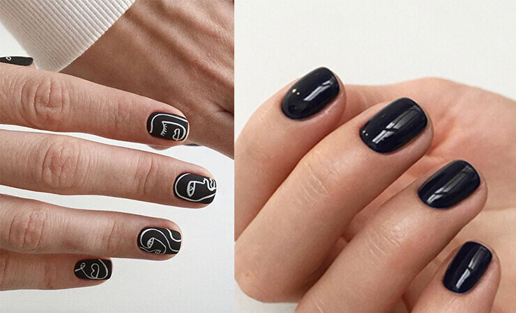 Dark Tones nails