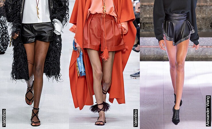 leather shorts trend