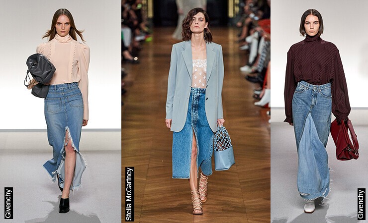 Long Denim Skirts