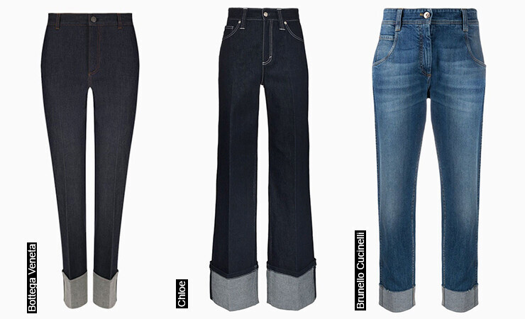 Turn-up Jeans