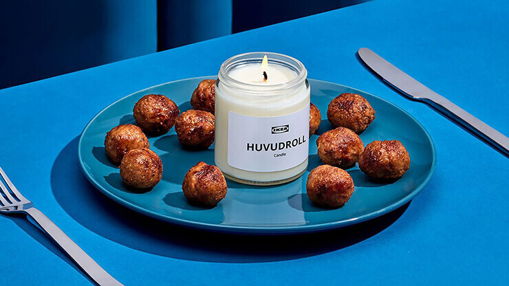 ikea meatball candle