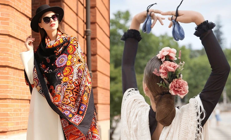 Spanish Accessories Castanets and Shawls
