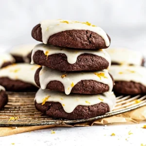 Orange Glaze Chocolate Cookies