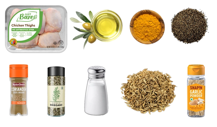Roasted Chicken Thighs With Spices