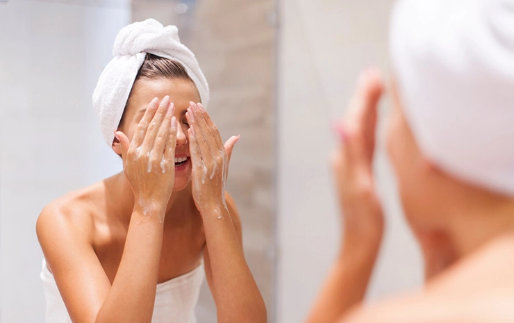 Micellar Water rinsing