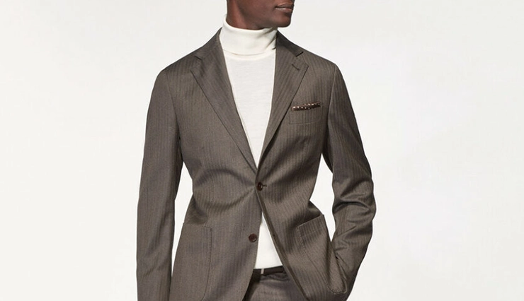 Turtleneck With a Tailored Jacket