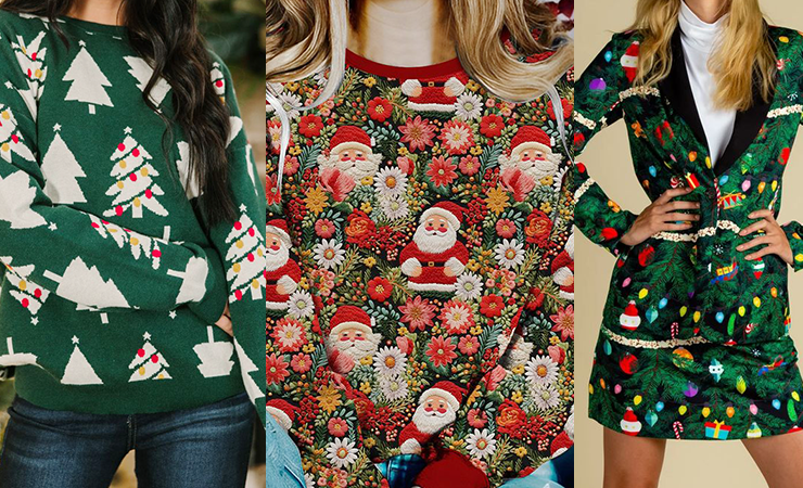 Christmas Elements in Everyday Outfits