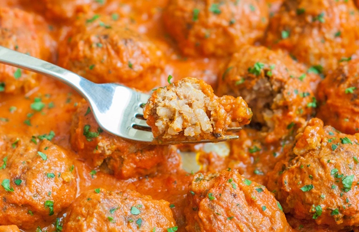 Albóndigas en salsa de tomate
