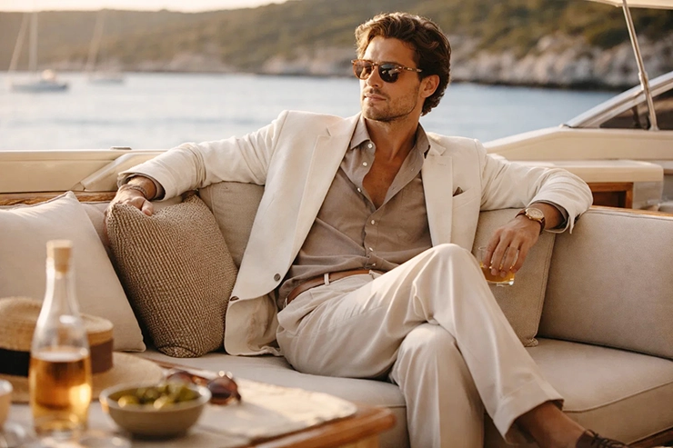 ropa de yate lujo