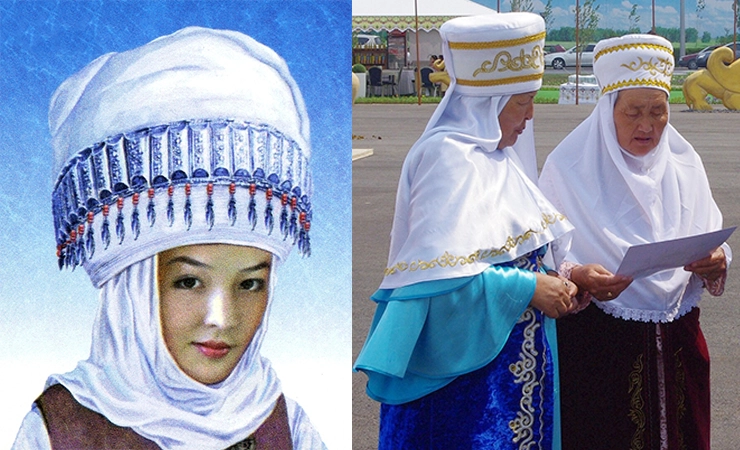 ropa kazaja tradicional