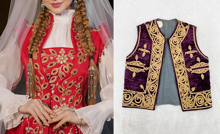 ropa kazaja tradicional